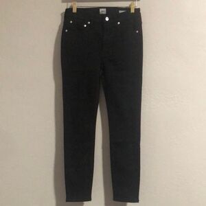 Edwin Women’s Size 28 Pixie 9” Mid Rise Skinny Denim Jeans in Black